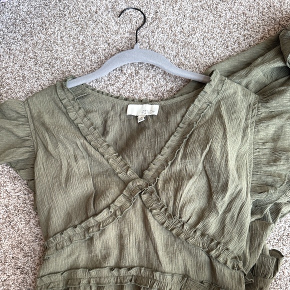PINCH Green Ruffle Dress - Picture 6 of 7